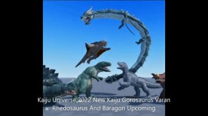 Kaiju Universe Gorosaurus Varan Rhedosaurus And Baragon Teaser