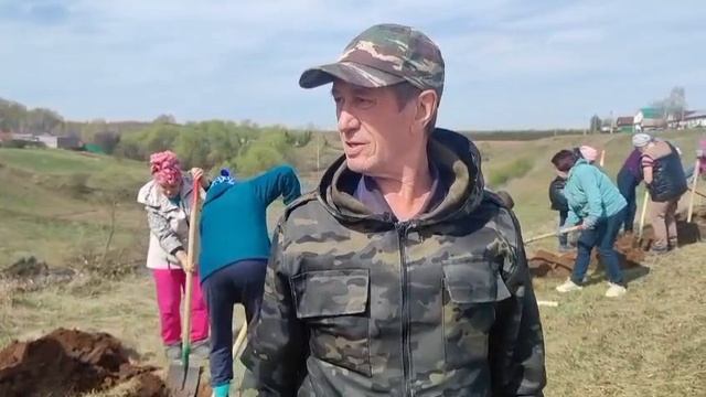 Бөек Җиңүнең 80 еллыгы уңаеннан Айдар авылы җирлеге  Хәтер бакчасы акциясенә кушылды