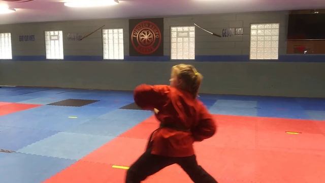 Springville Kempo Karate.(Seiken Kata)part#2 back view смотреть онлайн