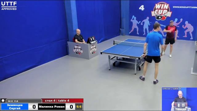 15:30 Земянцев Сергей 3-1 Малинка Роман стол 4 ЮГ-3 14.06.21 смотреть онлайн