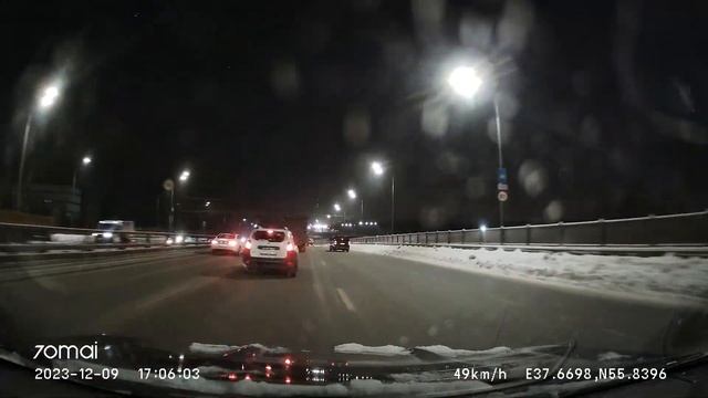 Driving in Moscow agglomeration: Химки - Нагатинский Затон 09/12/2023 (timelapse 4x) смотреть онлайн