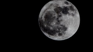 Moon in 30 seconds. Canon EOS Rebel T3i with EF 75-300mm f/4-5.6 III lens.