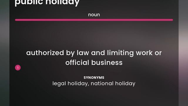 Public holiday — what is PUBLIC HOLIDAY meaning смотреть онлайн