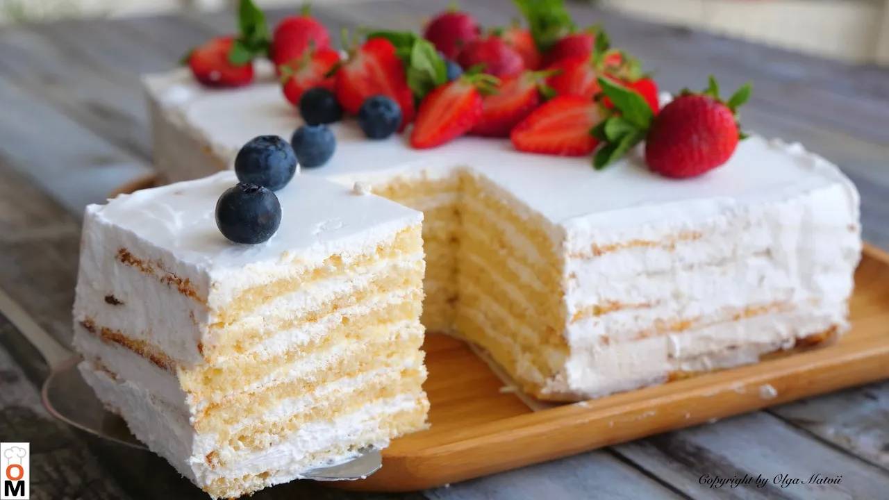 Торт Молочная Девочка 🍰 НЕРАЛЬНО ВКУСНЫЙ!!! «Milky Girl» cake recipe