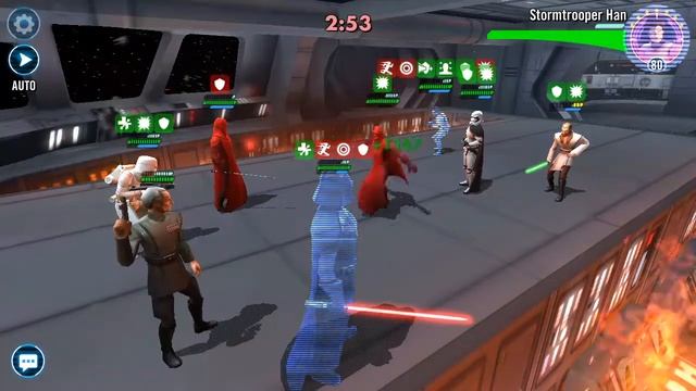 SWGOH Outnumbered with Palpatine lead смотреть онлайн