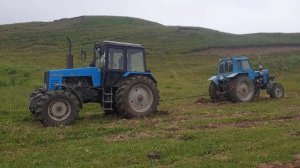 Кто кого перетянет мтз-82 vs мтз-1221 без Передок