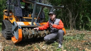 Мульчер Forster FLIM V 150. Обзор в работе на минипогрузчике / титан-решения.рф