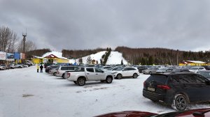 Сноуборд на Трех горе база отдыха.