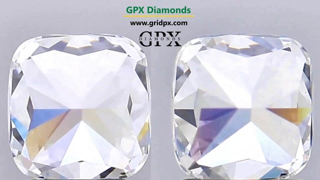 Dazzling Cushion Diamond Pair - 1.33 Carat & 1.35 Carat | Perfect Sparkle for Earrings! смотреть онлайн