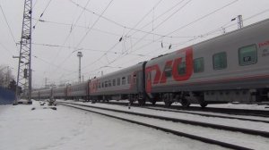 Электровоз ЭП1М-590 с поездом №582 Москва — Минеральные Воды