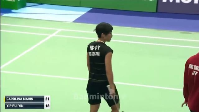 Carolina MARIN vs YIP Pui Yin R badminton cup hongkong 2016