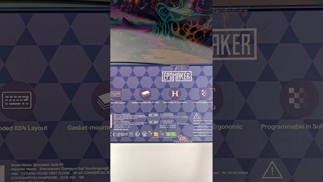 НЕобычная Раздвижная Механическая Клавиатура Epomaker Split 65