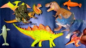 Hunting Dinosaur Jurassic World T-Rex, Spinosaurus, Stegosaurus, Zebra, Pterodactyl, Megalodon
