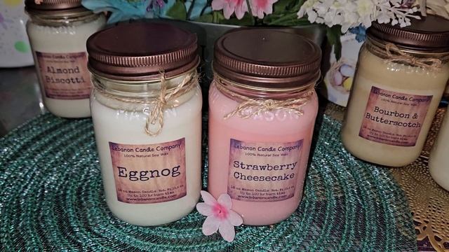 🫗Eggnog and 🍰Strawberry Cheesecake Lebanon Candle Company candle reviews 4/2023 смотреть онлайн