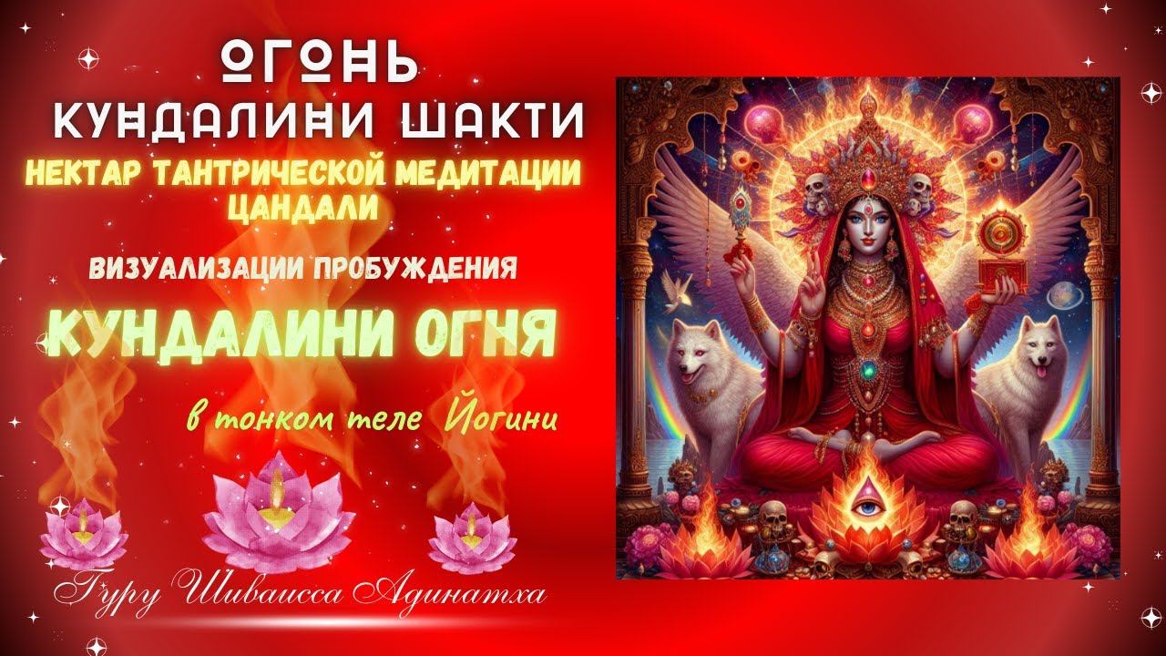 ОГОНЬ КУНДАЛИНИ ШАКТИ  - НЕКТАР ТАНТРИЧЕСКОЙ МЕДИТАЦИИ ЦАНДАЛИ  - визуализации пробуждения Кундалини