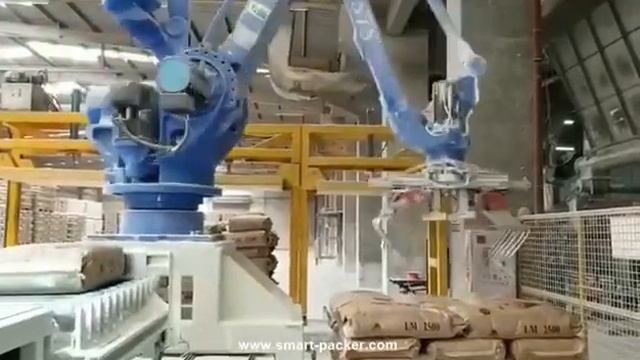 Цементный порошок Большая сумка Робот Ручной паллетизирующей машины Сумка Пальтизмера Оборудование смотреть онлайн