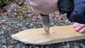 Нож Cold Steel Double Safe Hunter тест / test