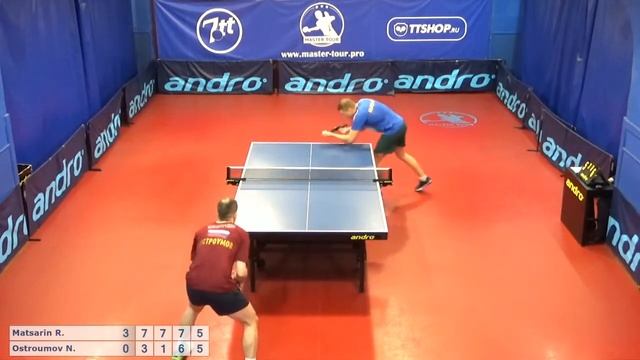 Настольный теннис матч 080519 5 Мацарин Роман Остроумов Никита смотреть онлайн