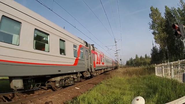 ЭП2К и поезд 046Я "Текстильный край" Иваново - СПб смотреть онлайн