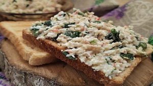 Тосты с крабовой намазкой