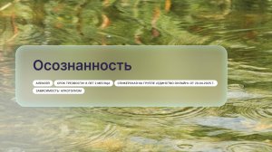 «Осознанность», Алексей