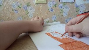 Кирилл рисует рисунки на день победы!