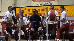 2002 IPF World Championship Victor Furazhkin 328.5 kg Squat