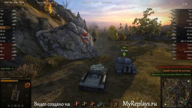 WOT: Карелия - СУ-152 - 7 фрагов - смотреть онлайн