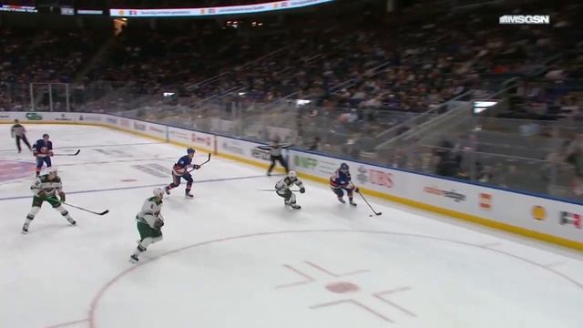 Islanders' Oliver Wahlstrom Gets Crafty With A Quick Change Of Direction And Snipe