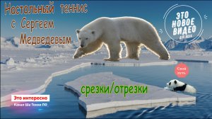 Срезки/отрезки. Настольный теннис с Сергеем Медведевым! #game #training #shatennipo #exercise