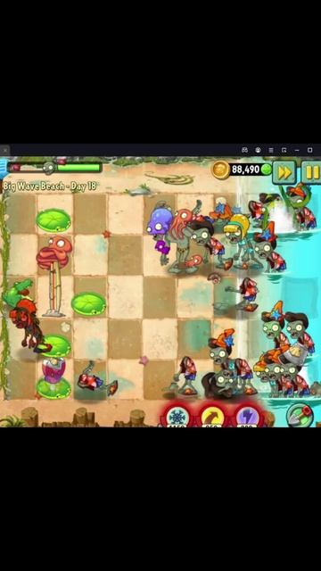 Растение против Зомби 2/PvZ2 Adventure Big Wave Beach Day 18/Большая Пляжная Волна День 18 #pvz смотреть онлайн