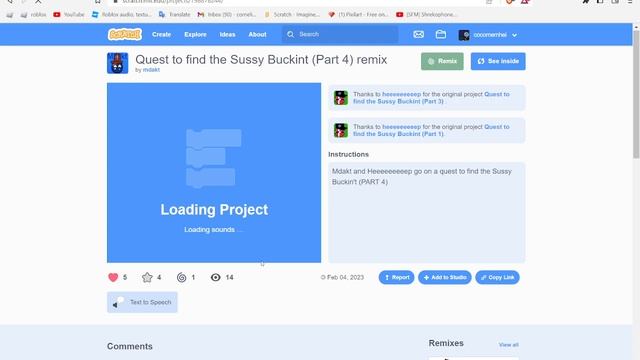 Quest to Find the sussy bunket [Reaction] Scratch