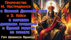 Пророчество М. Нострадамуса о Великой Двуликой Даме и Э. Кейси о мировом духовном правителе.