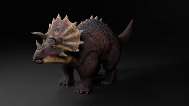 Realistic Triceratops 3D Model : Turntable - by Ritam Banerjee