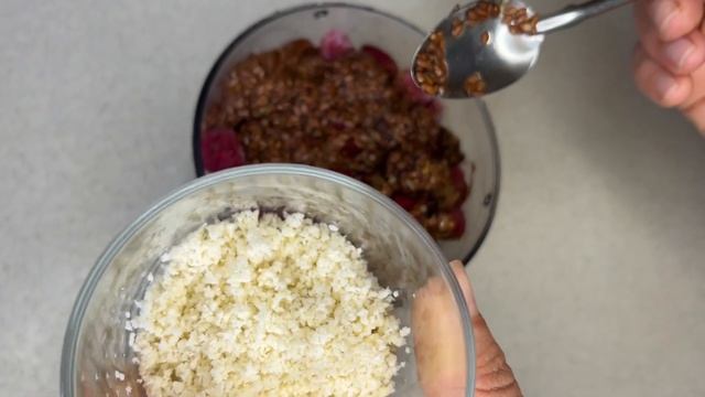 Десерт из зеленой гречки