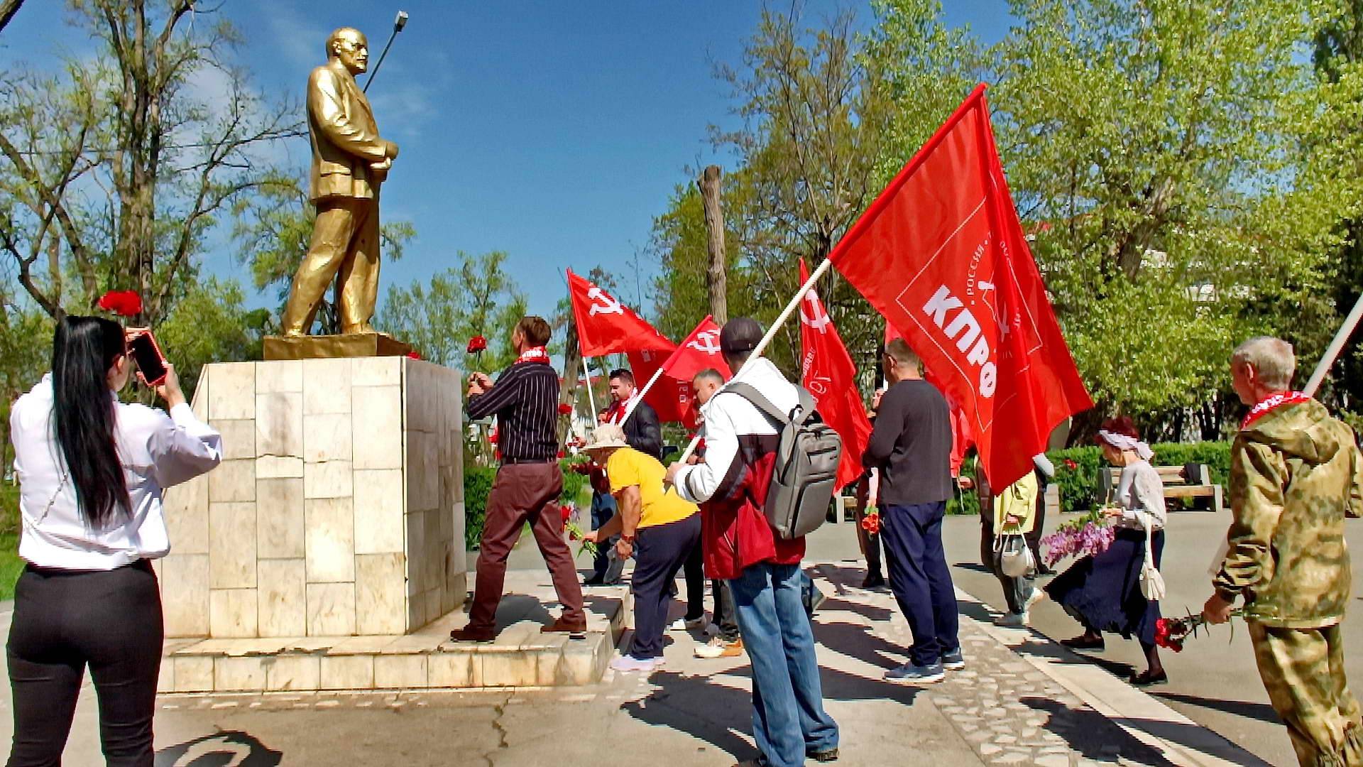 155 годовщина со дня рождения В.И.Ленина, Волгодонск, парк Юность.