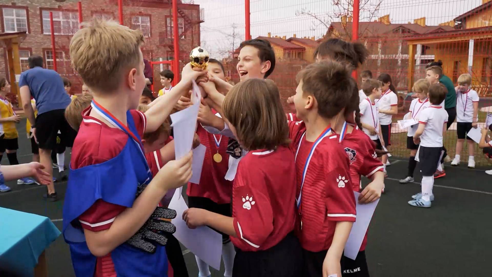 Football match between ENS branches in Onegino