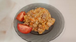 Вкусный ужин от мужа. Бигус.