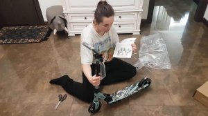 Распаковка, обзор покупки с Озон -  Самокат двухколесный RUSH ACTION для детей