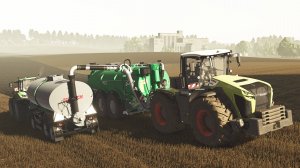 FS25 /Внесение жидкого навоза Claas Xerion 5000 + Samson PG II 28, DEUTZ 7250 + HORSCH Slurry Tender