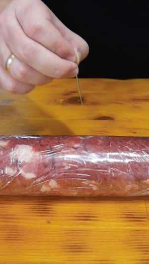 Домашняя Колбаса в пакете из любого мяса Без коптильни в духовке или кастрюле