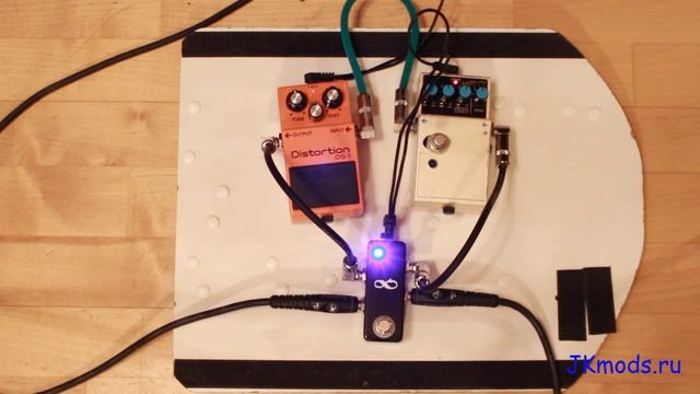 JKmods True Bypass Looper с LED индикацией