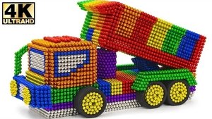 Как сделать самосвал Mercedes Benz Arocs из магнитных шариков