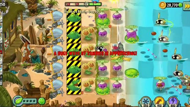PLANTS VS ZOMBIES 2 (Big Wave Beach - Day 30) смотреть онлайн