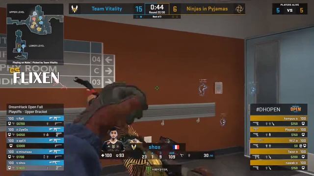 VITALITY vs NIP | HEROIC vs NORTH tournament results dreamhack open fall CSGO смотреть онлайн