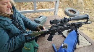 Сайга 03 в 5.56 - проверка на кучность