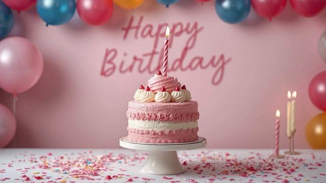 Happy Birthday   With a beautiful Music!