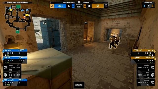 ЭЙС ОТ NIKO В НОВОМ СОСТАВЕ / G2 VS THE MONGOLZ / Esports World Cup