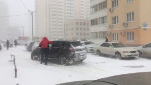 Вышел утром на улицу, а там.... Краснодар замело - 17.01.2020