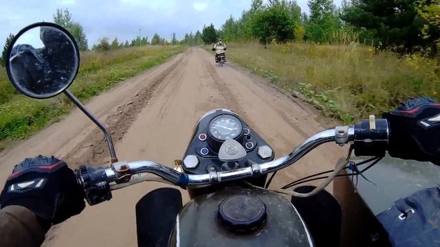 На Мотоцикле Урал по лужам, грязи (лето 2020) смотреть онлайн